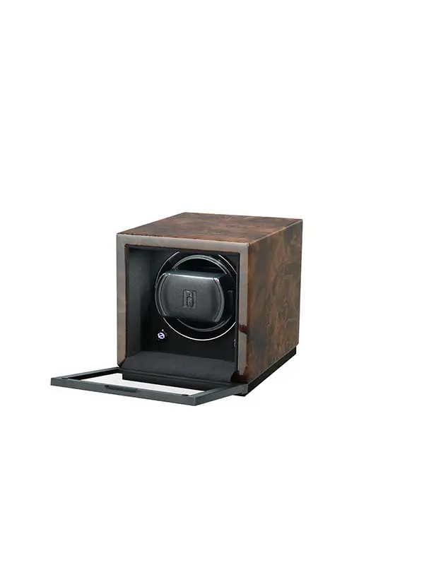 SwissBoutiqueкутия за съхранение на часовници PaulDesign Gentlemen 1D Burlwood open SwissBoutique_кутия-за-съхранение-на-часовници-PaulDesign-Gentlemen 1D Burlwood open