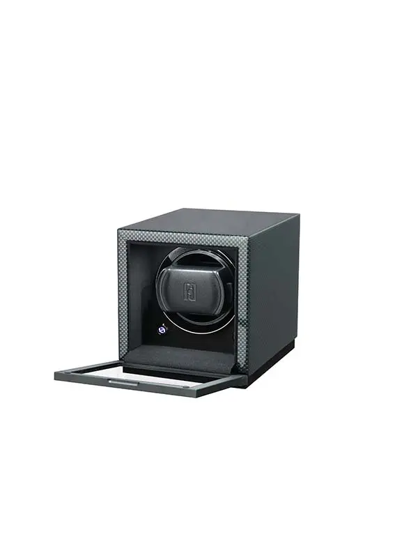 SwissBoutiqueкутия за съхранение на часовници PaulDesign Gentlemen 1D Carbon Highgloss open SwissBoutique_кутия-за-съхранение-на-часовници-PaulDesign-Gentlemen 1D Carbon Highgloss open