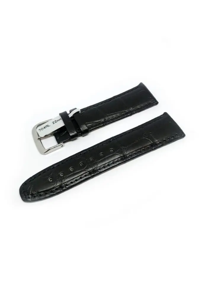 Кожена каишка Алигатор Kuki 0704ML 22mm