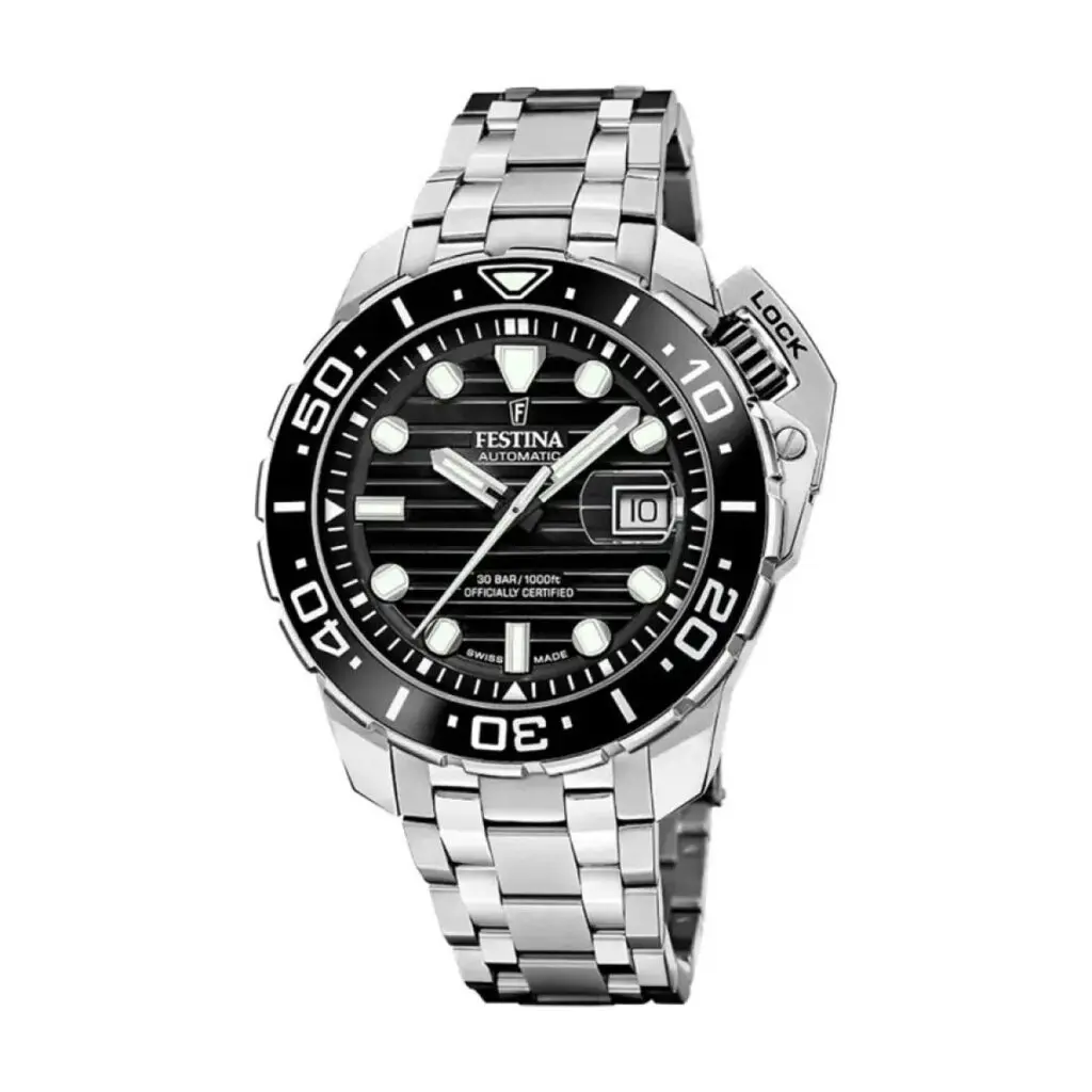 Часовник Festina Swiss Made Diver COSC Automatic F20043/6 47mm