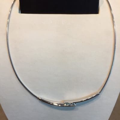 Колие от бяло злато с диаманти Jean-Marc Garel 44GH39G