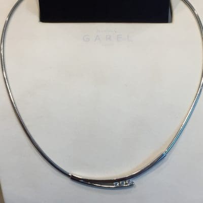Колие от бяло злато с диаманти Jean-Marc Garel 44IH34G