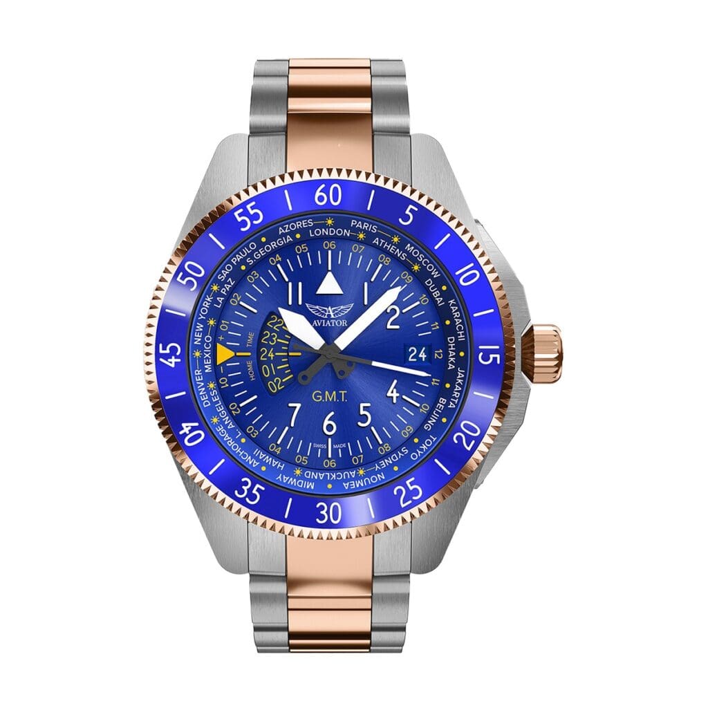 Aviator Aircobra GMT V.1.37.3.308.5 43mm
